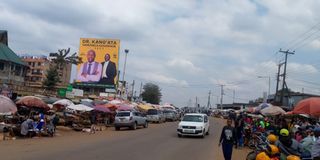 Kenol town along Thika-Murang'a road 