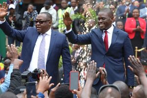 Governor Johnson Sakaja, deputy James Muchiri Njoroge