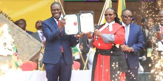 Nairobi Governor Johnson Sakaja swearing-in