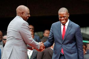 Sakaja swearing-in ruto photo