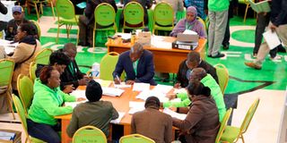 Observers and party agents at Bomas of Kenya 