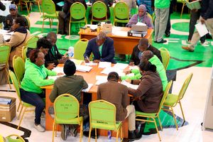 Observers and party agents at Bomas of Kenya 