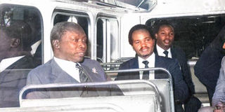 GG Kariuki and Daniel arap Moi