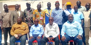 Peter Abrahams Loki- Kotido Municipality MP who led Uganda IGAD delegation with Turkana leadership, lead by Governor Lomorukai