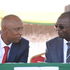 Isiolo Governor Abdi Ibrahim Guyo (L), deputy James Lowasa
