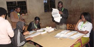 Vote tallying at Chugu meru election