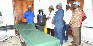 Bungoma Governor Ken Lusaka at Bumula sub-county hospital on September 1, 2022