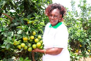 Agnes Mbithe from Nziu village in Makueni 