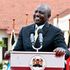 President-elect William Ruto making his address during the inaugural meeting with Kenya Kwanza leaders.