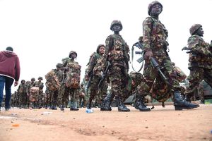 KDF soldiers during Madaraka Day celebrations