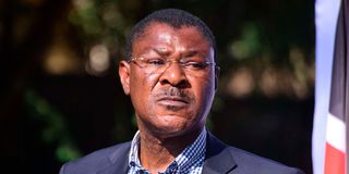 Ford Kenya Party leader Moses Wetangula.