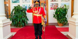 President Uhuru Kenyatta at State House, Nairobi.