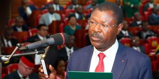 National Assembly Speaker Moses Wetang'ula.