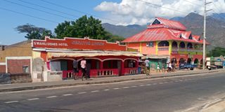 Little business activity in Kainuk town near the border of Turkana and West Pokot counties 