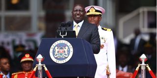 President William Ruto during his inauguration at the Kasarani Stadium on September 13, 2022.