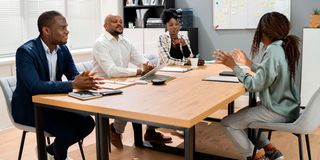 An interview panel.