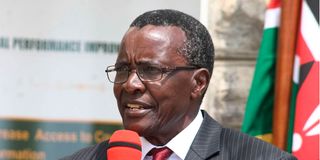 Retired Chief Justice David Maraga