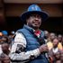 Azimio la Umoja One Kenya presidential party leader Raila Odinga speaks to his supporters at the KICC.