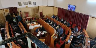 Nandi County assembly members at Wednesday September 21, 2022 swearing-in