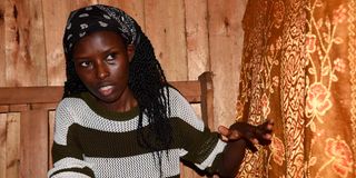 Diana Chepkemoi at their Chelaino village in Bomet county.