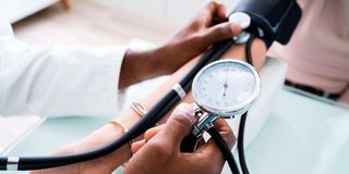 Doctor examining patient