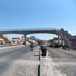 A footbridge on a tarmacked Lodwar-Kakuma road in Turkana County.