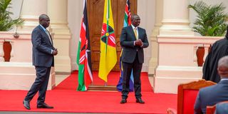 President William Ruto with his deputy Rigathi Gachagua