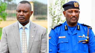 DCI George Kinoti and Inspector-General of police Hillary Mutyambai