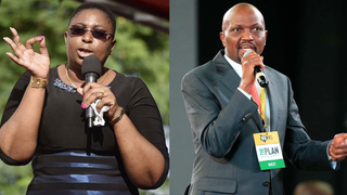 Aisha Jumwa and Moses Kuria. 