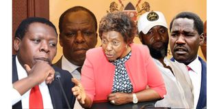 Eugene Wamalwa, Wycliffe Oparanya, Charity Ngilu, Hassan Joho