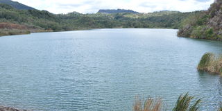 A section of the multi-billion Kirandich dam on the outskirts of Kabarnet town