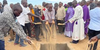 Mary Ekai Kanyaman burial in Turkama East on October 8, 2022.