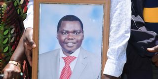 Mourners coming to terms with the death of Mr William Chepkut, the former Ainabkoi MP at his home in Kapsundei village