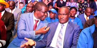 ODM MPs Opiyo Wandayi (Ugunja) and John Mbadi (nominated)