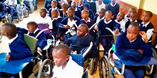 Pupils of the Masaku School for the Physically Disabled 