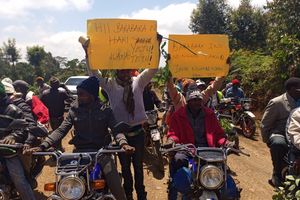 Mau Mau road protest