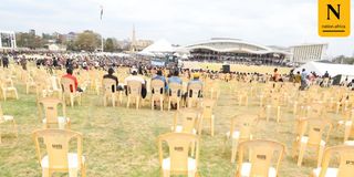Empty chairs Madaraka Day celebrations Uhuru Gardens Ruto