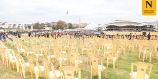 Empty chairs Madaraka Day celebrations Uhuru Gardens Ruto
