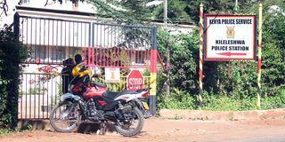 Kileleshwa police station in Nairobi where some of the arrested police officers are being held. 