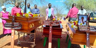 Pupils drown burial