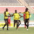 Tusker defender Boniface Onyango celebrates