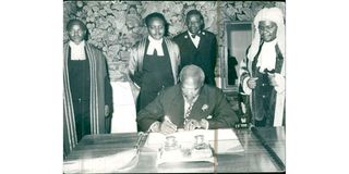 Kenya's first President, Jomo Kenyatta