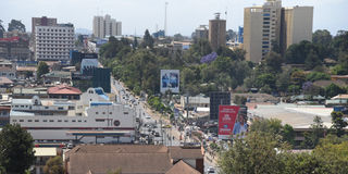 A view of Eldoret town in Uasin Gishu County on October 25, 2022