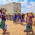 Wajir residents receiving relief food