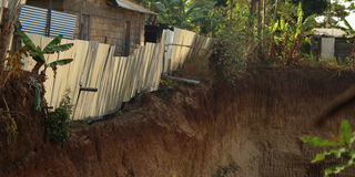 Houses affected by quarries