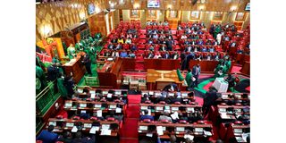 Members of Parliament take the oath of office at the National Assembly