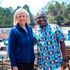 US Ambassador to Kenya Meg Whitman and Shining Hope For Communities Dr Kennedy Odede.