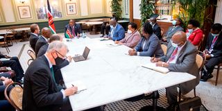 Former President Uhuru Kenyatta at COP26