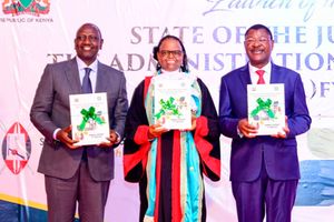 President William Ruto CJ Martha Koome and Speaker Moses Wetang'ula