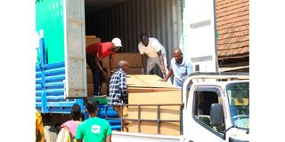 KJF officials receive equipment from IJF